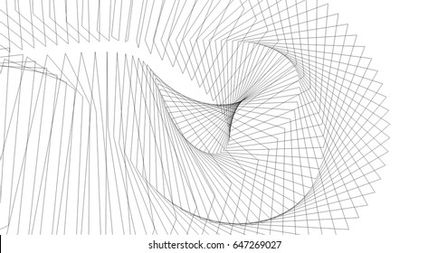Architectural drawing. Geometric background