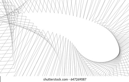 Architectural drawing. Geometric background