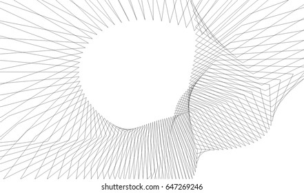 Architectural drawing. Geometric background