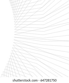 Architectural drawing. Geometric background