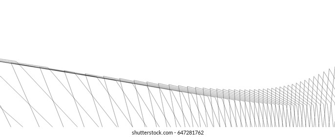 Architectural drawing. Geometric background