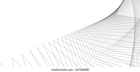 Architectural drawing. Geometric background