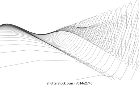 Architectural drawing. Geometric background