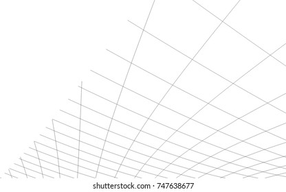 Architectural drawing. Geometric background