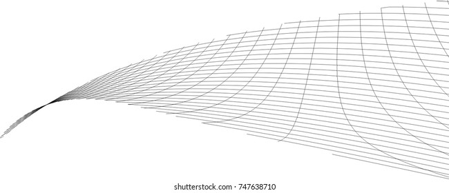 Architectural drawing. Geometric background