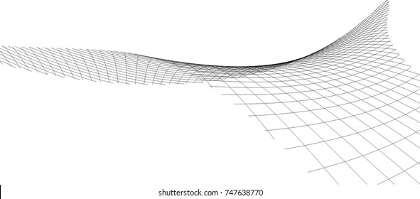 Architectural drawing. Geometric background