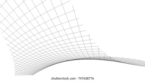 Architectural drawing. Geometric background