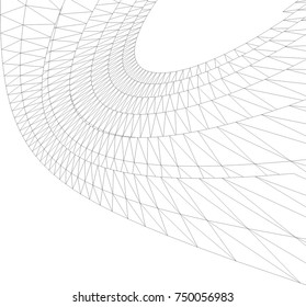 Architectural drawing. Geometric background