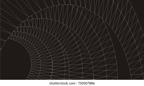 Architectural drawing. Geometric background
