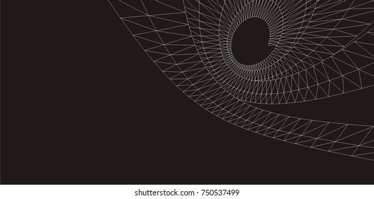 Architectural drawing. Geometric background