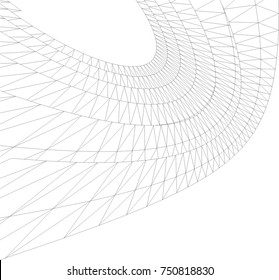 Architectural drawing. Geometric background