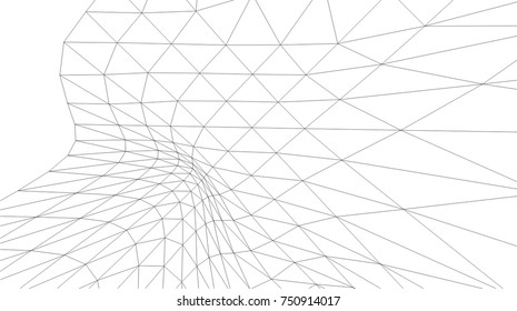 Architectural drawing. Geometric background