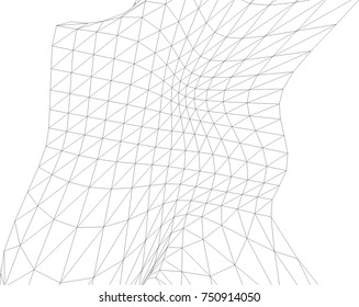 Architectural drawing. Geometric background