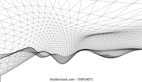 Architectural drawing. Geometric background