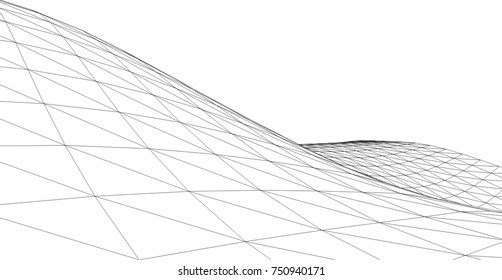 Architectural drawing. Geometric background