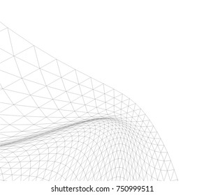Architectural drawing. Geometric background