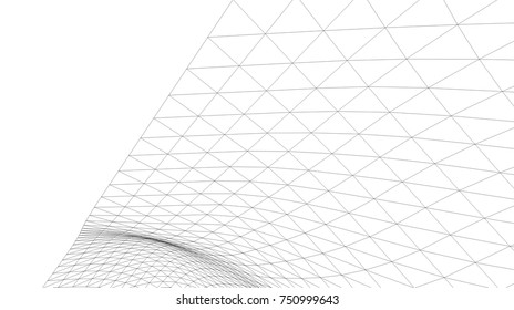 Architectural drawing. Geometric background