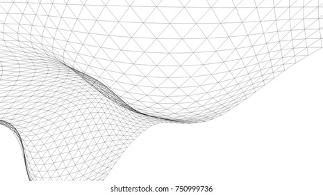 Architectural drawing. Geometric background