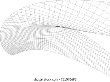 Architectural drawing. Geometric background