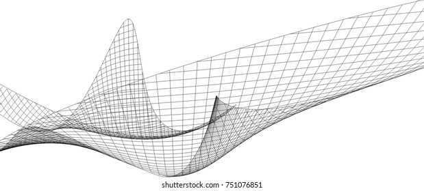 Architectural drawing. Geometric background