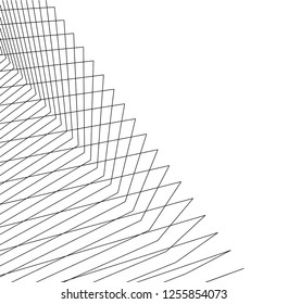 Architectural drawing. Geometric background 3d