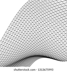 Architectural drawing. Geometric background 3d