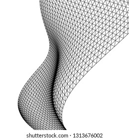 Architectural drawing. Geometric background 3d