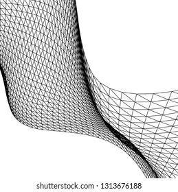 Architectural drawing. Geometric background 3d