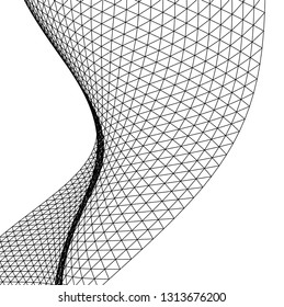 Architectural drawing. Geometric background 3d