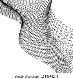 Architectural drawing. Geometric background 3d