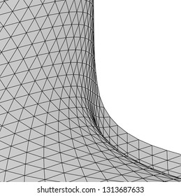 Architectural drawing. Geometric background 3d