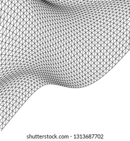 Architectural drawing. Geometric background 3d