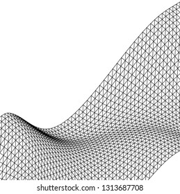 Architectural drawing. Geometric background 3d