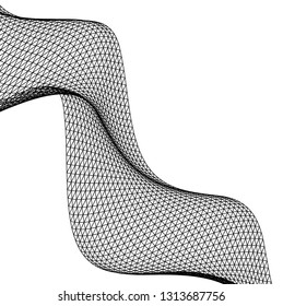 Architectural drawing. Geometric background 3d