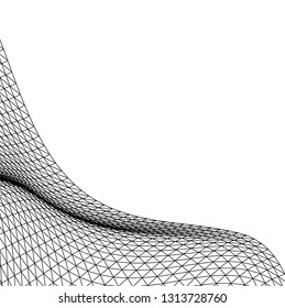 Architectural drawing. Geometric background 3d