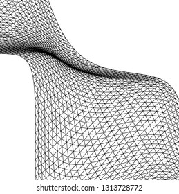 Architectural drawing. Geometric background 3d