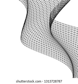Architectural drawing. Geometric background 3d