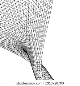 Architectural drawing. Geometric background 3d