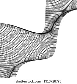 Architectural drawing. Geometric background 3d