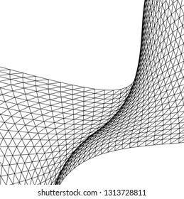 Architectural drawing. Geometric background 3d