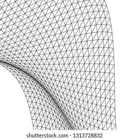 Architectural drawing. Geometric background 3d
