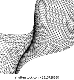 Architectural drawing. Geometric background 3d