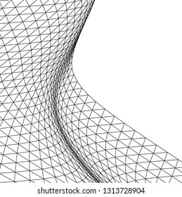 Architectural drawing. Geometric background 3d