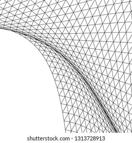Architectural drawing. Geometric background 3d