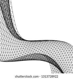 Architectural drawing. Geometric background 3d