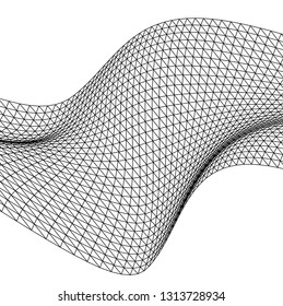 Architectural drawing. Geometric background 3d