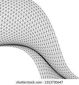 Architectural drawing. Geometric background 3d