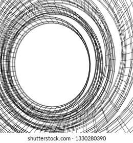 Architectural drawing. Geometric background 3d
