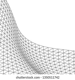 Architectural drawing. Geometric background 3d
