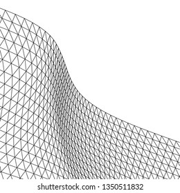 Architectural drawing. Geometric background 3d